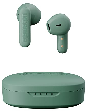 Urbanista Copenhagen True Wireless In Ear Kopfhörer Bluetooth 5.2, Touch-Bedienung Earbuds & Noise Cancelling Mikrofon, 32 Std. Spielzeit, USB C Ladecase, IPX4 Wasserabweisend, Salbeigrün