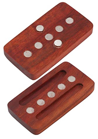 Zappelspielzeug für Erwachsene, Spielzeug Zum Stressabbau, Fidget Slider, Rotes Sandelholz, Stressabbau, Gravierte Fingerspitze, Fidget-Slider-Spielzeug, Fidget-Spinner für das Büro (Begrenztes
