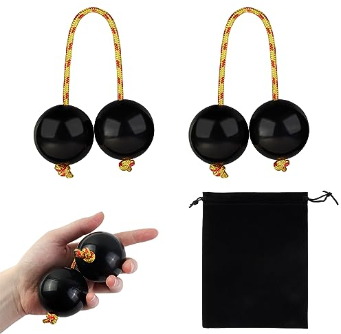 Kashaka Aslatua African Shaker 2 pares Kashaka Shaker Tradicional Africano, Instrumentos Musicales Kashaka para Niños Adultos Fiestas y Clases de Música (Negro)
