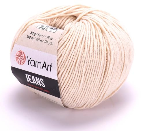 Yarn Art Jeans Yarn 160m, Soft Cotton Amigurumi Doll Animal 50g Knitting Crochet (05)