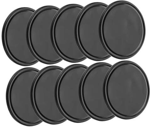 jojofuny Tapis Adhésif pour Téléphone Portable pour Tableau De Bord De Voiture Support De Lunettes Rond Noir Diamètre 60 Mm