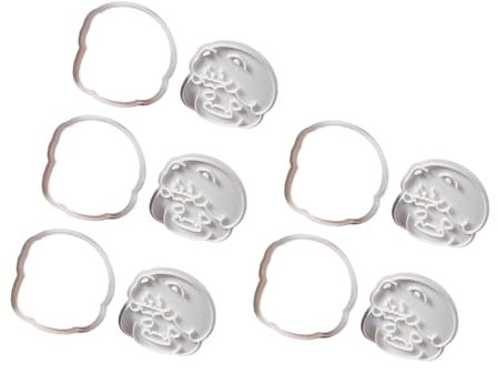 5 moldes para galletas, molde para galletas, diseño de oso de Halloween, cortador de galletas, fondant, molde para tartas, cocina y repostería