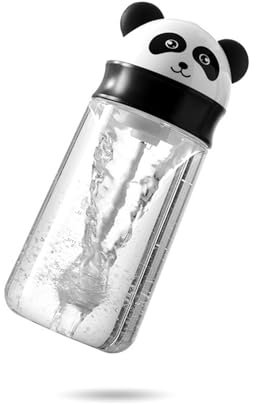 Coctelera eléctrica for proteínas, botella automática for mujer, taza de café autoagitadora, Taza de Viaje, mezclador de fórmula de bebida, regalo for niñas, 380ML(Panda)