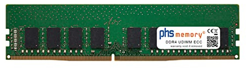 PHS-memory 8GB RAM Speicher kompatibel mit QNAP TVS-682 DDR4 UDIMM ECC 2400MHz PC4-2400T-E