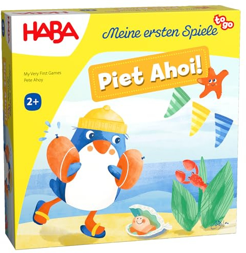 HABA Meine ersten Spiele to Go – Piet AHOI! – Kinderspiel ab 2 Jahren, Memospiel für unterwegs für 1-4 Spieler – 2012217001