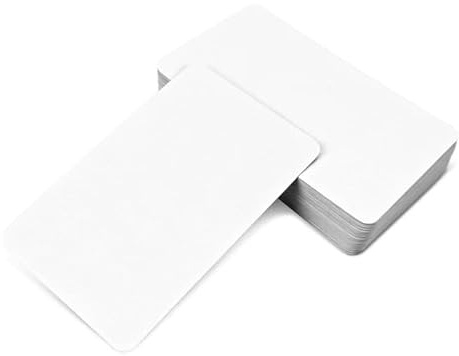 Xyvor 100 stycken kraftpapper, blanka visitkort, vita tomma spelkort, för nyår Thanksgiving födelsedag, DIY, bröllopsinbjudningar