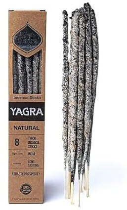 Sagrad Mutter - Räucherstäbchen - 100% natürliche Stäbchen - ca. 8 Sticks pro Packung (YAGRA X2)