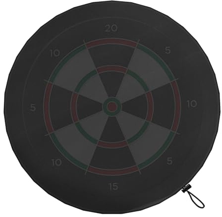 Qoukonao Outdoor Dartscheibe Abdeckung - 600D Oxford wasserdichte schützende Dartscheibenabdeckung | Schutz, Oxford wasserdichter Schutz, Outdoor Indoor Staub