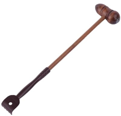 minkissy Martillo de Masaje de Madera y Plástico en Forma de Calabaza para Aliviar Fatiga en Espalda y Cintura, Portátil para Uso Doméstico