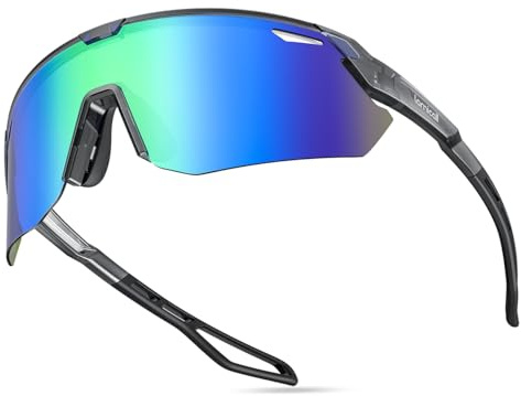 Lamicall Polarizadas Gafas de Sol para Ciclismo - [24g Ultraligero & TR90-Marco] UV400 Protección, Almohadilla Nasal Ajustable, Gafas de Sol Deportivas Mujeres Hombres, para Pesca/Running/Senderismo