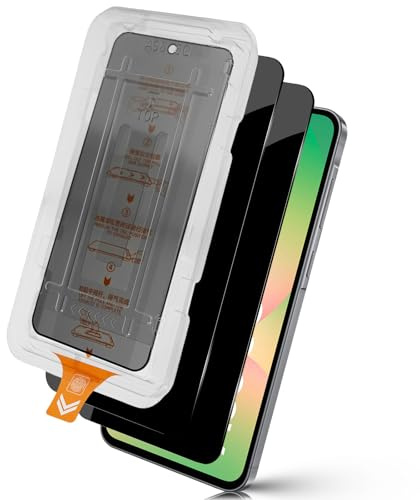 Locofun Sichtschutz für Samsung Galaxy A56 für Panzerglas, 2 Stück Sichtschutzfolie 9H Härte Anti Spy Panzer Schutz Glas, Anti-Kratzer Privacy Einfache Installation Displayschutz