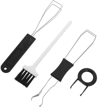 EPIGEIST Kit D’Extraction de Touches Métalliques pour Clavier Mécanique 4 Pièces avec Brosse de Nettoyage, Outil de Retrait des Commutateurs Ergonomique, Accessoires Clavier pour Entretien