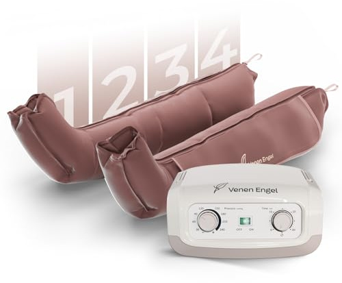 Venen Engel Mini – Aparato de masaje por compresión para piernas | 4 cámaras de aire | Masaje desde los pies hasta los muslos para unas piernas ligeras