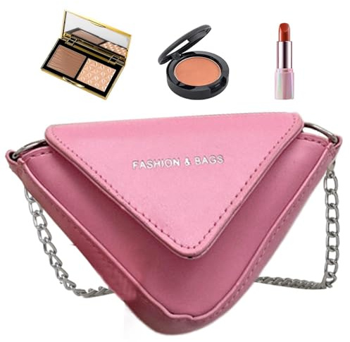 Generisch Lederschleiftasche, Kettenschlingbeutel für Frauen - PU Leder Geldbeutel Tasche geformt | Stilvolle Slingback -Tasche für Outdoor, Reisen, Urlaub, Einkaufen