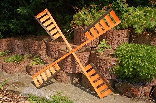 Deko-Shop-Hannusch Flügel Windrad Mühlenrad in verschiedenen Längen 67 cm, 92 cm oder 100 cm aus Holz, vollständig behandelt, Windmühle, Ersatzteile, Spannweite:100 cm