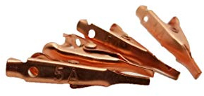 ProTechTrader - pinze a coccodrillo in rame, 4 pezzi, per saldatura, dissipatore di calore e test fai da te, Toothless 28mm Clips