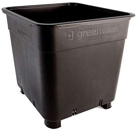 10 x Blumentopf für Hydrokultur, quadratisch, 25 Liter, hohe Kapazität und Widerstandsfähigkeit.