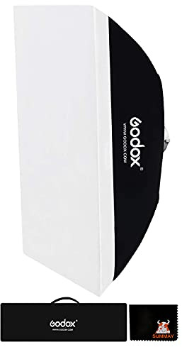 GODOX 50cm x 130cm Flash Studio Softbox avec Sac de Transport avec Bowens Mont pour Flash Speedlite Portrait Produit Photographie (50cm x 130cm)