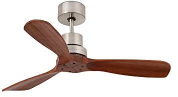 Faro MINI LANTAU Deckenventilator aus mattem Nickel mit DC-Motor 2700K