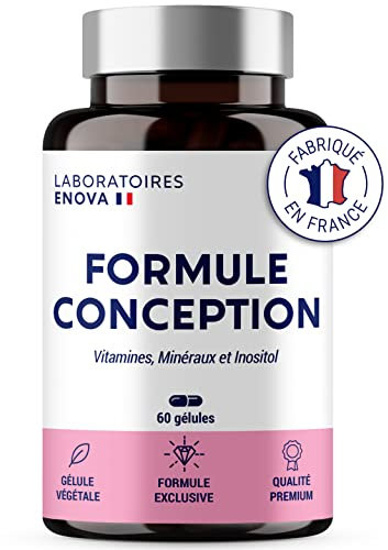 FORMULE CONCEPTION | 60 Jours | Acide Folique, Myo-Inositol, Vit grp B,Vit C, Vit E, Oligoélements, Sélénium, Iode | 1 gélule/jour | SOPK | Fabriqué en France