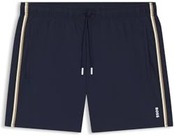 BOSS Swim Shorts with Signature Stripe and Logo