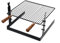 Griglia in ferro battuto per barbecue con sostegno regolabile per tre altezze 41 × 42 × 31 cm