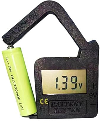 Analyseur de batterie, testeurs de batterie | Testeur de batterie précis,Ne nécessite aucune pile, lecteur de pile, vérificateur de charge de la pile, moniteur de piles pour piles 1,5 V, AA, AAA, 9 V.