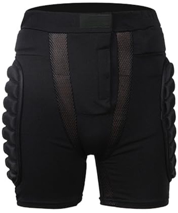 Obotsnoi 3D-Schutz, Hüft-Po, gepolstert, kurze Hose, Schutzpolster für Skifahren, Eislaufen, Snowboard, Radfahren