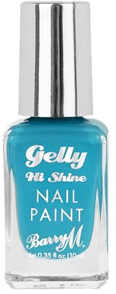 Barry M Gelly Hi Shine Nail Paint Shade Blue Hawaiian |Blue Nail Polish | Glossy Finish