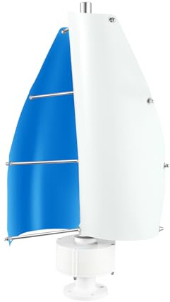 Windkraftanlage Windrad Stromerzeugung,100W Vertikalachsen-Windturbinen-Generator mit Controller,13m/s,Spiralförmiges Design,Geräuscharmer,Für Booten,Hütten