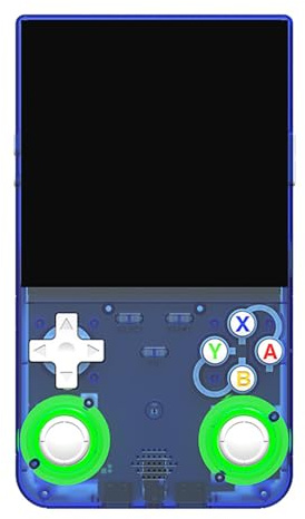 R36 Ultra Retro Console Da Gioco Portatile, Retro Classico Joystick Supporto WiFi Multiplayer 4.0 Pollici IPS OCA HD Portatile Console Da Gioco Uomo Regalo Di Natale-blue||64G