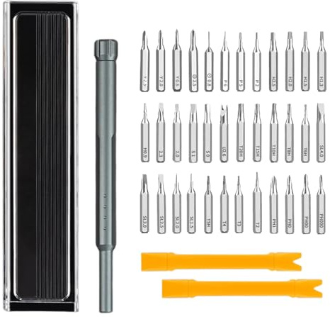Kanoauo Kleines Schraubendreher-Set | 41 In 1 Magnetischer Schraubenzieher - Mehrbit-Computer-Schraubendreher - Für Computer Laptop Elektronische Spielzeuge PC Schmuck Uhr Heimwerkerprojekte Konsolen