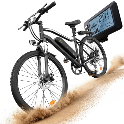 Finbike EB3S EBike für Erwachsene, 36V 15Ah Akku, 100 KM Max Reichweite, Elektrofahrräder mit 4 Stunden Schnellladung, 26 Zoll E Bike Mountainbike mit Gefederter Vordergabel, 7 Gang Schaltwerk