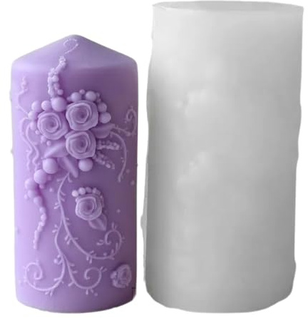 Stampo multiuso a colonna per matrimonio, per la cottura di sapone, cioccolato e candele nuziali, stampo in silicone in resina