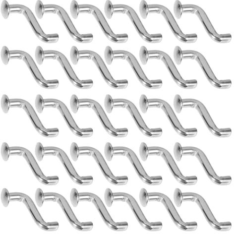 OSALADI Épingles Nourrice 50 Pièces Goupilles Sécurité Rack En Fer Avec Boulons Pliables Pour Rayonnages À Palettes En Applications Diverses