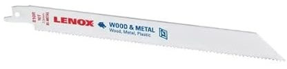 20582-956R Wood Cutting Reciprocating Saw Blades 230mm 6 TPI (Pack 5)