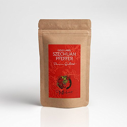 Gold Label Szechuan-Pfeffer aus der Provinz Szechuan Sichuan China außergewöhnlich rotbraun bitzelig - 50 g