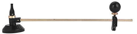 Cortador de vidrio, Cortador de vidrio de alta resistencia,compás de 6 ruedas Cortador de corte circular con mango de madera y círculo de ventosa(#2)