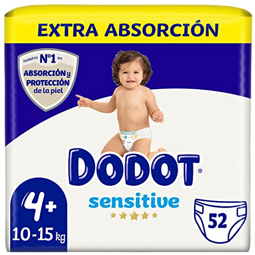 Dodot Sensitive Windeln Gr. 4+, 52 Windeln - 10-15 kg