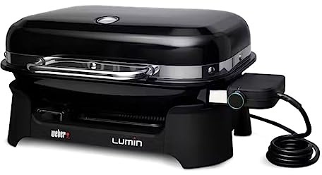 Weber Barbecue électrique Lumin Black, 2200W, Grille en Fonte