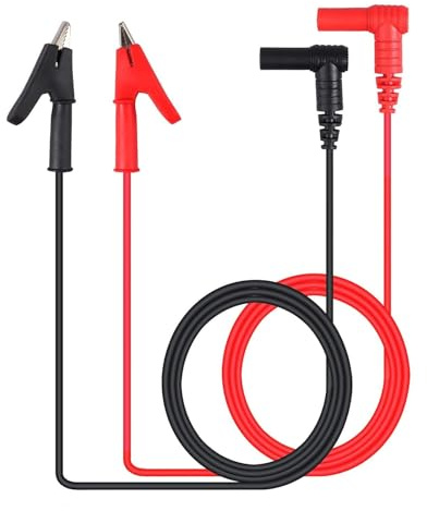 ALLmeter Multimeter-Zubehörset mit Krokodilklemmen, 4mm Bananenstecker, 15A/1000V, 1m Premium-Messleitungen, 1 Paar (2 Stück) Messspitzen, Robustes Industriezubehör für Elektronik und Werkstatt