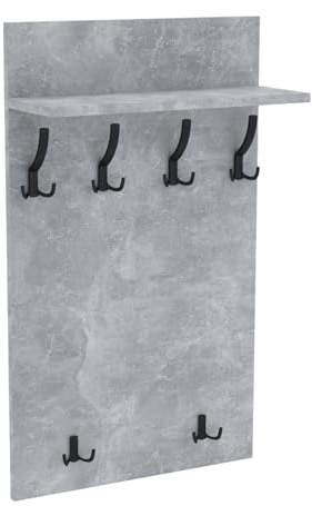 AKKE Garderobenpaneel Wandgarderobe Mit Ablage Wandpaneel Garderobe PVC Maxi Burgund 120cm x 60 cm