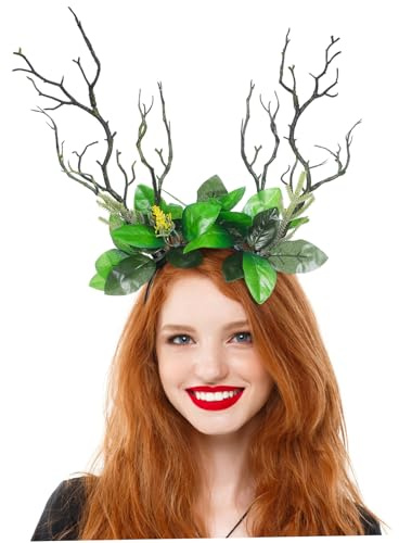 FRCOLOR Einzigartiger Dekorativer Haarreifen Mit Rentiergeweihen Ideal Für Halloween Weihnachten Und Festivals Simulierter Haarreifen Für Partys Und Cosplay Dress Up Perfektes