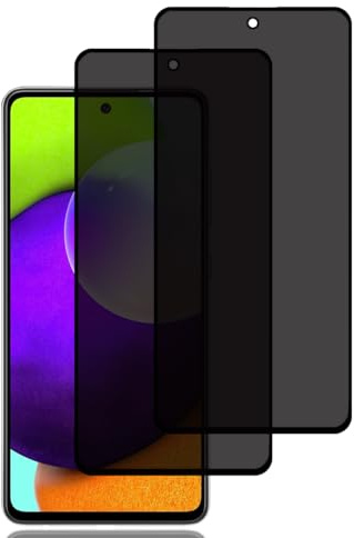 Verre Trempé Anti-Espion pour Samsung Galaxy A72/A72 5G [2 Pièces] | Protecteur D'écran de Confidentialité, 9H Dureté, Anti-Rayures, Sans Bulles, Privacy Protecteur Écran pour Samsung Galaxy A72