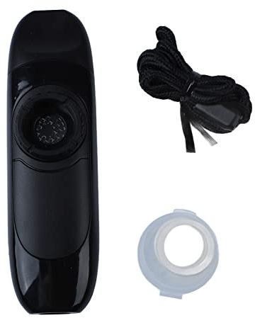 Kazoo Professionelles Tragbares Kazoo-Harz-Musikinstrument mit Membranen und Seil für Gitarre, Ukulele, Violine, Klavier, Tastatur (BLACK)