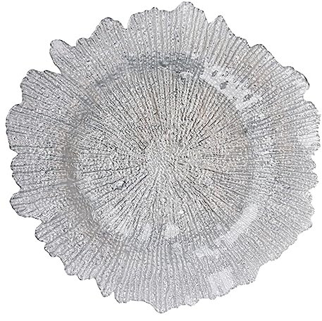 Garneck Eleganter Snackteller Aus Glas Im Schneeflocken-design Multifunktionales Tablett für Obst und