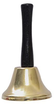 Babbo Natale campanello a mano superiore di qualità superiore manico comodo campana di Natale a mano multiuso per la decorazione natalizia oro