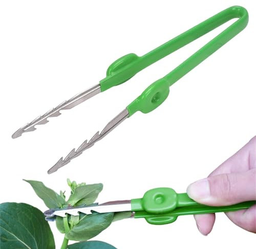 18,7x4,1cm Pinzas De Jardinería - Acero Inoxidable Pinzas Largas Multiusos, Bonsai Tool Pinzas, Acero Inoxidable Pinzas De Jardinería, Pinzas De Precisión Rectas Y Curvas para Jardín, Cocina