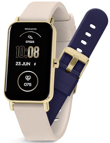 Reflex Active Series 53 Smart Black and Grey Interchangeable Strap Calling Watch