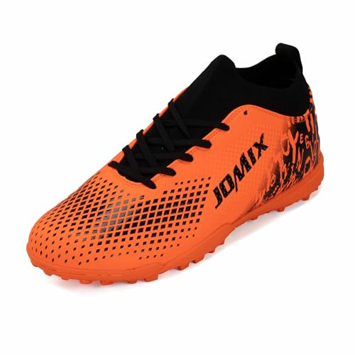 JOMIX Scarpe da Calcetto Calcio Unisex Bambini Ragazzi Adolescenti – Multitacchetti TF per Campi Sintetici ed Erba Artificiale – Leggere Resistenti Antiscivolo WOS250436 (Arancione, 39)